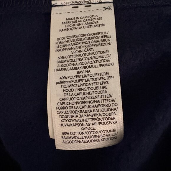 POLO Ralph Lauren Triple Pony Pullover Hoodie in Navy, size Men's Large, NWT - Picture 7 of 7